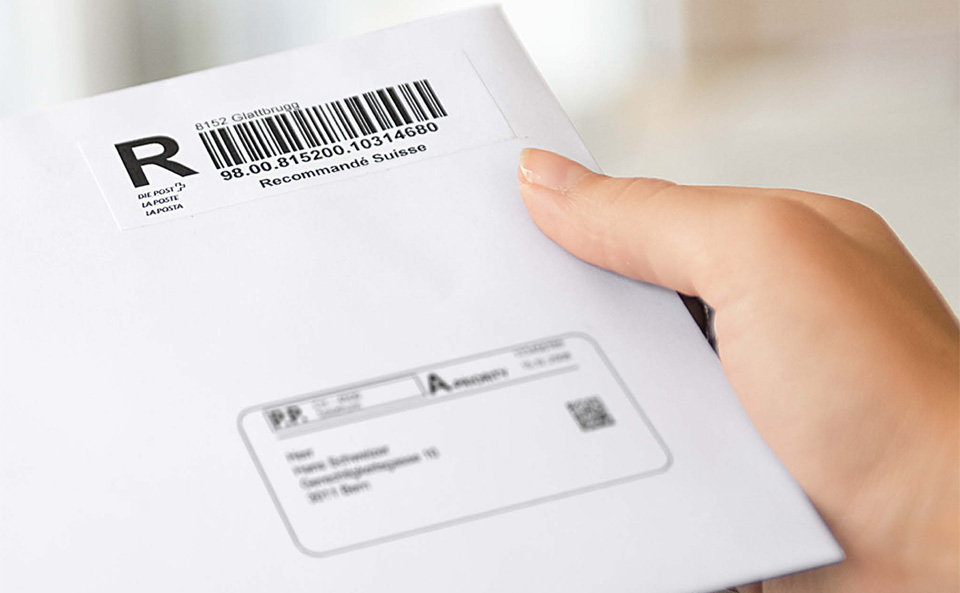 Support for consignments with barcode - Swiss Post